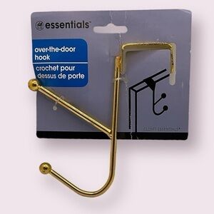 Essentials Over The Door Hook Gold Color